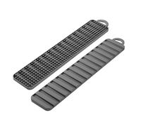 Metaltex - Tapis Égouttoir Gravity Slim Recto-Verso Plast. Gris 40x8cm