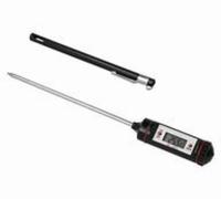 Metaltex - Thermomètre à sonde électronique, Noir/Argent