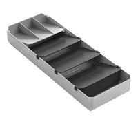Metaltex Uni-Fit Besteck-Organizer Boîte Sortierkorb Gris 15cm Large 6cm Haut
