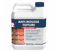 Metaltop Antimousse Toiture - 1 L Prêt à l'emploi performant, pour toit ardoise, fibres ciment, tuiles, bac acier