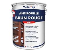 Metaltop - Antirouille Brun Rouge - Brun rouge - RAL 8012 - Pot 1 L