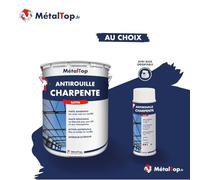 Metaltop Antirouille Charpente - Gris anthracite - RAL 7016 - Bombe 400 ml Protection antirouille pour structures métalliques et poutres en acier