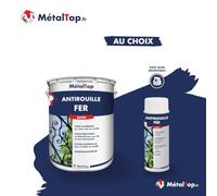 Metaltop Antirouille Fer - Gris terre dombre - RAL 7022 - Bombe 400 ml Sous-couche anticorrosion pour fer, acier et métaux exposés.