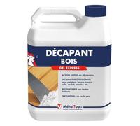 Metaltop Decapant Bois - 1 L Spécial peintures, vernis et lasures mono-composants.