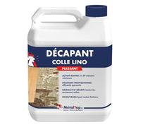 Metaltop Decapant Colle Lino - 1 L Efficace sur colles tenaces lino, PVC et vinyle, spécial sols béton et carrelage.