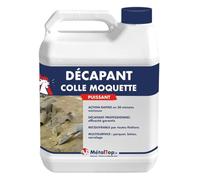 Metaltop - Decapant Colle Moquette - 5 L - Elimine résidus de colle laissés par la moquette sur sol béton, bois, carrelage