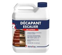 Metaltop Decapant Escalier - 1 L Formule gel de haute performance pour éliminer vernis, peinture et lasure