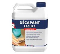 Metaltop - Decapant Lasure - 1 L - Puissant et efficace sur portail, volet et façade pour un résultat optimal