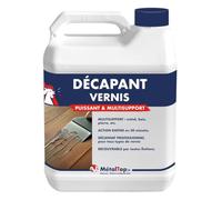 Metaltop - Decapant Vernis - 1 L - Enlève vernis, bois, métal, carrelage, ciment, plastique, etc