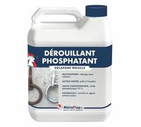 Metaltop - Derouillant Phosphatant - 1 L - Élimine et neutralise la rouille sur les métaux avant peinture.