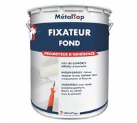 Metaltop - Fixateur Fond - - Pot 1 L - Fixateur de fond acrylique - primaire d'accrochage pour murs friables, pores ouverts, plâtre, béton, enduits, intérieur.