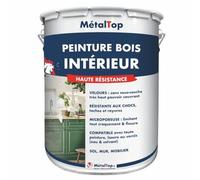 Metaltop - Peinture Bois Interieur - Rouge signalisation - RAL 3020 - Pot 1 L