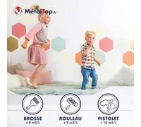 Metaltop - Peinture Chambre Enfant - Vert de sécurité - RAL 6032 - Pot 15 L