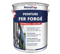 Metaltop - Peinture Fer Forge - Vert feuillage - RAL 6002-1 L - Protection antirouille durable avec finition soignée pour métal extérieur