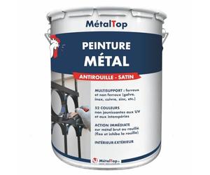 Metaltop - Peinture Metal - Gris anthracite - RAL 7016-1 L - Protection antirouille durable pour surfaces métalliques