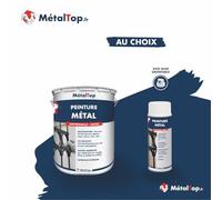 Metaltop Peinture Metal - Noir signalisation - RAL 9017 - Bombe 400 ml Protection antirouille durable pour surfaces métalliques.