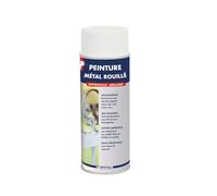 Metaltop - Peinture Metal Rouille - Blanc pur - RAL 9010 - Bombe 400 ml - Protection antirouille efficace pour fer et acier anciennement rouillés