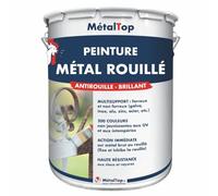 Metaltop - Peinture Metal Rouille - Orange sang - RAL 2002 - Pot 1 L