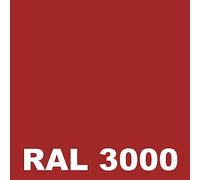 Metaltop - Peinture Osb - Rouge feu - RAL 3000 - Pot 5 L