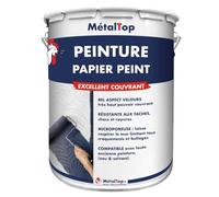 Metaltop Peinture Papier Peint - Beige - RAL 1001-5 L Finition velours, avec une résistance aux rayures et aux taches, permettant un résultat durable