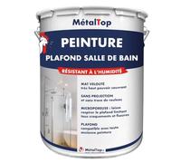 Metaltop - Peinture Plafond Salle De Bain - Bleu clair - RAL 5012 - Pot 15 L