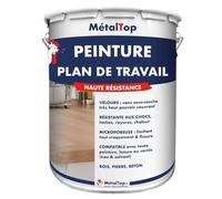 Metaltop - Peinture Plan De Travail - Beige - RAL 1001 - Pot 1 L - Assure une bonne adhérence et une protection efficace contre l'humidité, les taches et les usages quotidiens.