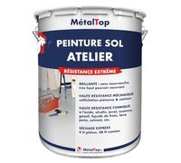 Metaltop - Peinture Sol Atelier - Jaune de sécurité - RAL 1003 - Pot 1 L