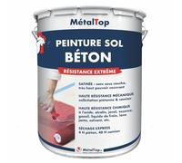 Metaltop - Peinture Sol Beton - Jaune de sécurité - RAL 1003 - Pot 5 L