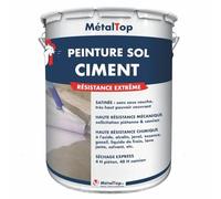 Metaltop - Peinture Sol Ciment - Rouge carmin - RAL 3002 - Pot 5 L