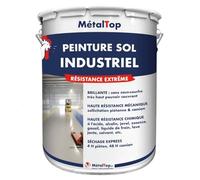 Metaltop - Peinture Sol Industriel - Vert jaune - RAL 6018-1 L - Protection très haute résistance pour sols en béton et ciment