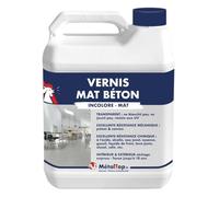 Metaltop - Vernis Mat Beton - 20 L - Protection invisible et durable pour sols en béton, sans modifier l'aspect