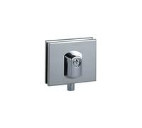METALUX 6041 - Serrures basses pour portes en verre SECURIT Inox poli LxH 106x87 mm condamnable à clé