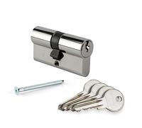 Metalux Cylindre de serrure PM1-30x30 Panneton court pour porte ou portail à faible section