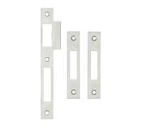 METALUX G311 - Jeu de gâches plates pour serrure 3 points Trilogia II Têtières à bouts carrés