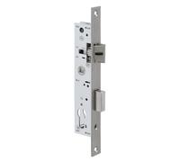 METALUX série 7/46 - Serrure à encastrer Réversible Sans Gâche Têtière Inox Entraxe 70 Coffre 46x180mm Pêne dormant allongé pour porte PVC ou porte metallique