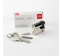 Metalux Serie K - Cylindre de serrure 30x10 anti-crochetage protection contre le perçage stator livré avec 3 clés norme DIN idéal pour porte de garage (30x10)
