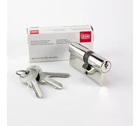 Metalux Serie K - Cylindre de serrure 30x40 anti-crochetage protection contre le perçage stator livré avec 3 clés Norme DIN (30x40)