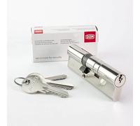 Metalux Serie K - Cylindre de serrure 30x60 anti-crochetage protection contre le perçage stator livré avec 3 clés norme DIN (30x60)