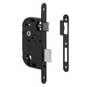 Metalux serrure pour porte bois certifiées NF - Encastrée Réversible Coffre hauteur 145 Entraxe 70 Porte de bureau porte d'entrée bureau chambre (Cylindre Euro Axe 50)