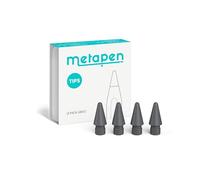 Metapen Lot de 4 Pointes pour Apple Pencil,Embouts Durables de Rechange pour Apple Pencil Pro & 2ème &1ère Génération et Logitech,metapen A8/A11/AIR 8/A14/D1,Pointes de Crayon Très Sensibles (Gris)