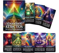 Metaphoracle Attraction abondante : l'Oracle de la manifestation accélérée par River Aether - 60 cartes Oracle inspirantes avec mots-clés et significations dessus pour les débutants et les lecteurs