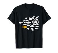 Métaphore de Motivation avec du Poisson sur la Poursuite de T-Shirt
