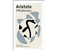 Aristote – Métaphysique – Marie-Paule Duminil & Annick Jaulin (éd.) – Flammarion Poche