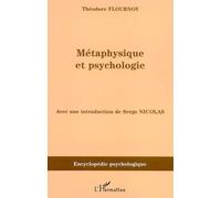 Métaphysique et psychologie - Théodore Flournoy - L'harmattan - broché - Etude