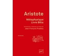Métaphysique. Livre Bêta