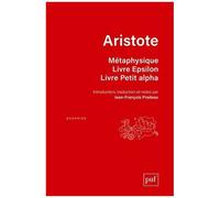Métaphysique - Livre Epsilon, Livre Petit Alpha