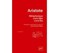 Métaphysique. Livre Zêta. Livre Êta - Aristote - Puf - broché - Essai