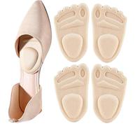 Metatarsal Pads - High Heel Cushions | Forefoot Inserts, 2 Pairs Adhesive Non-Slip Shoe Inserts, Soft Thickened Forefoot Support For High Heels And Loafers, Instant Relief For Walking And Wedding Comf