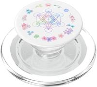 Metatron Cube et Couronne de Fleurs PopSockets PopGrip pour MagSafe