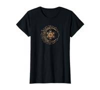 Metatron Cube Typographie Lune et Étoiles T-Shirt